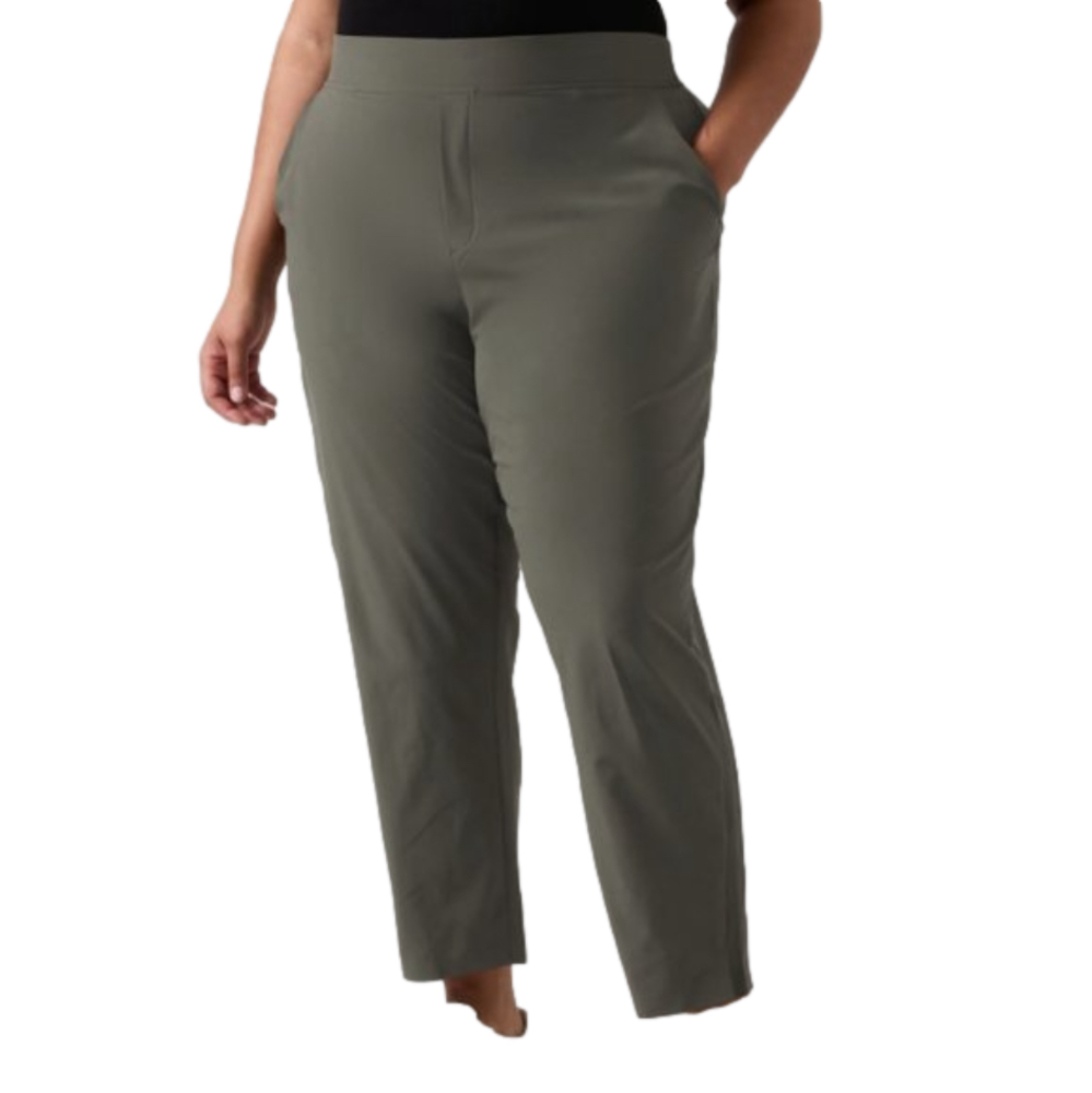 NWT! Athleta Brooklyn Ankle Pant Mountain Olive / Size-Plus 26
